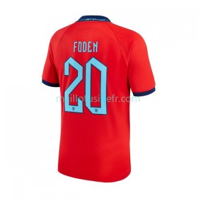 Maillot de Foot Angleterre Foden 20 Extérieur Coupe du monde 2022